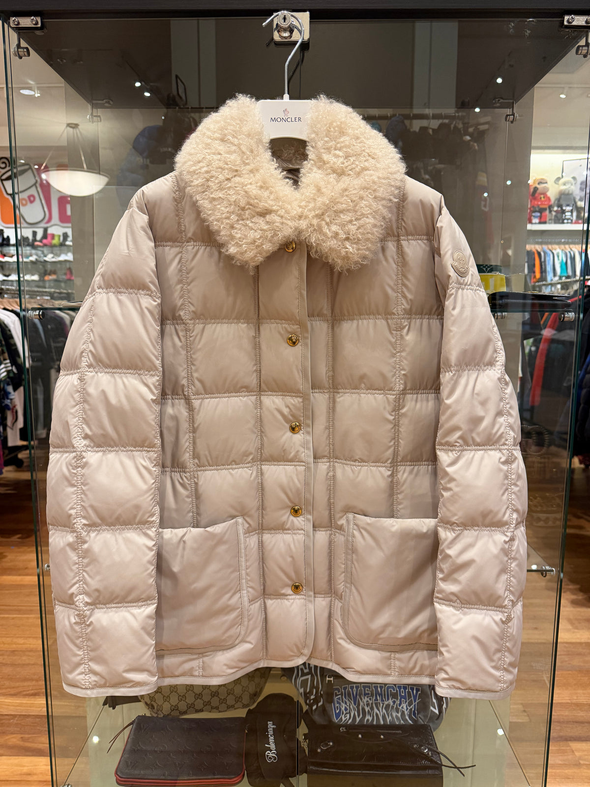 Moncler Cygnes Down Quilted Jacket - Beige (Women’s)