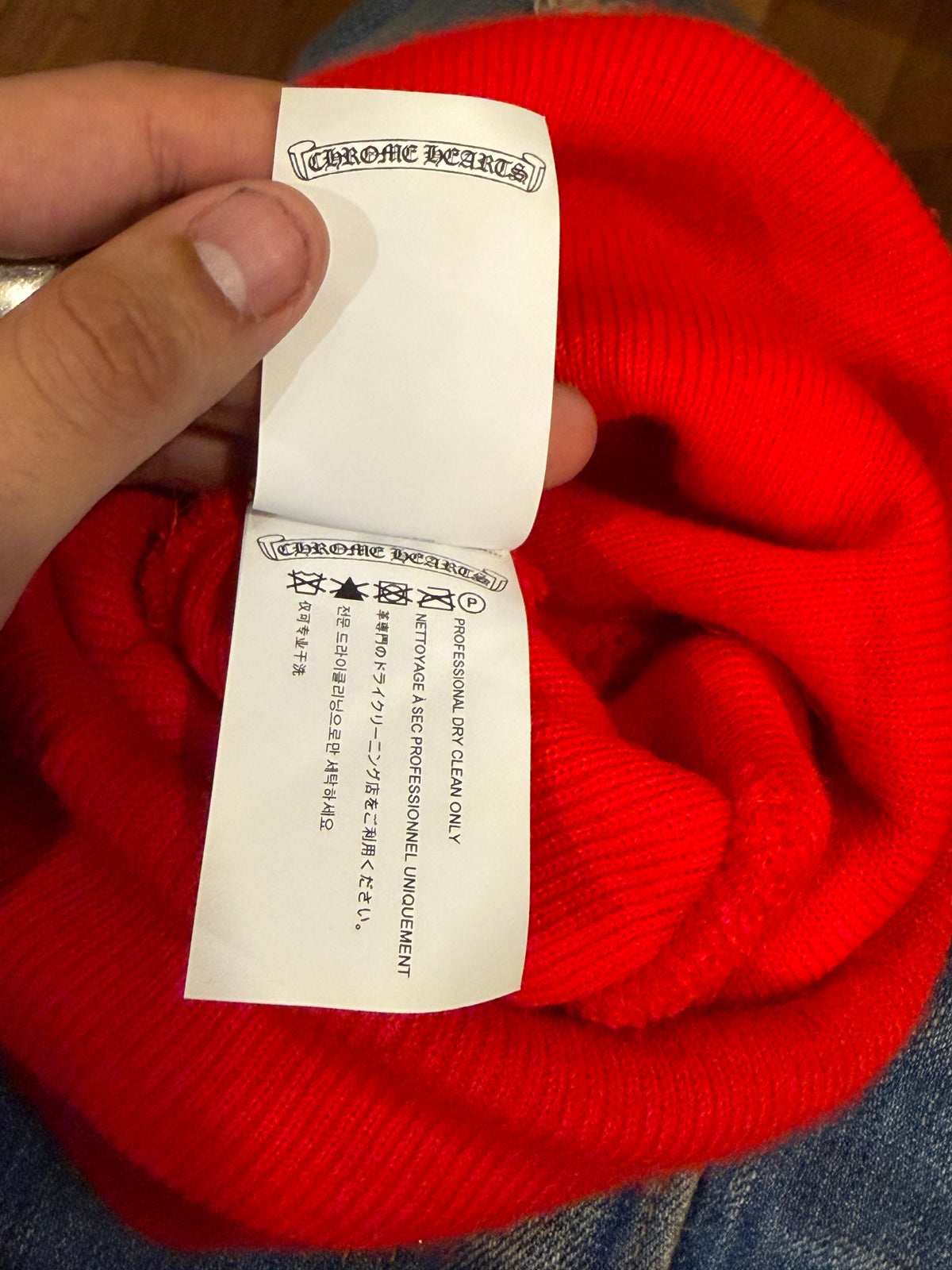 Chrome Heart CH Beanie - Red