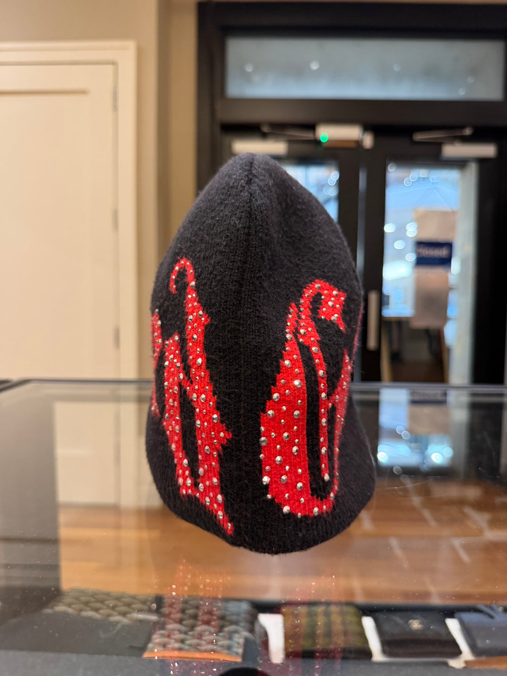 Godspeed OG Logo Studded Beanie - Black/Red