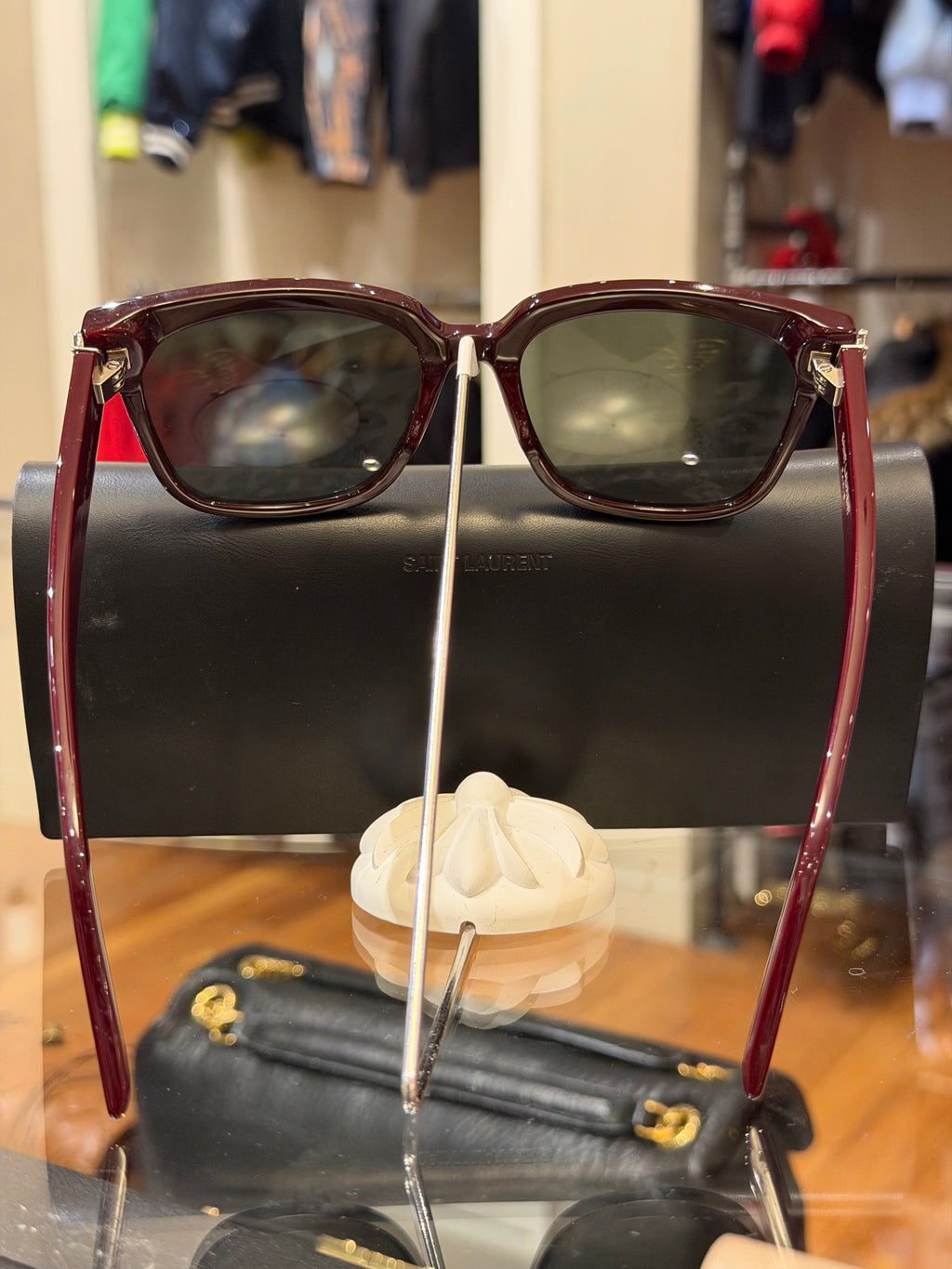 Saint Laurent Acetate Square SL M40 Sunglasses