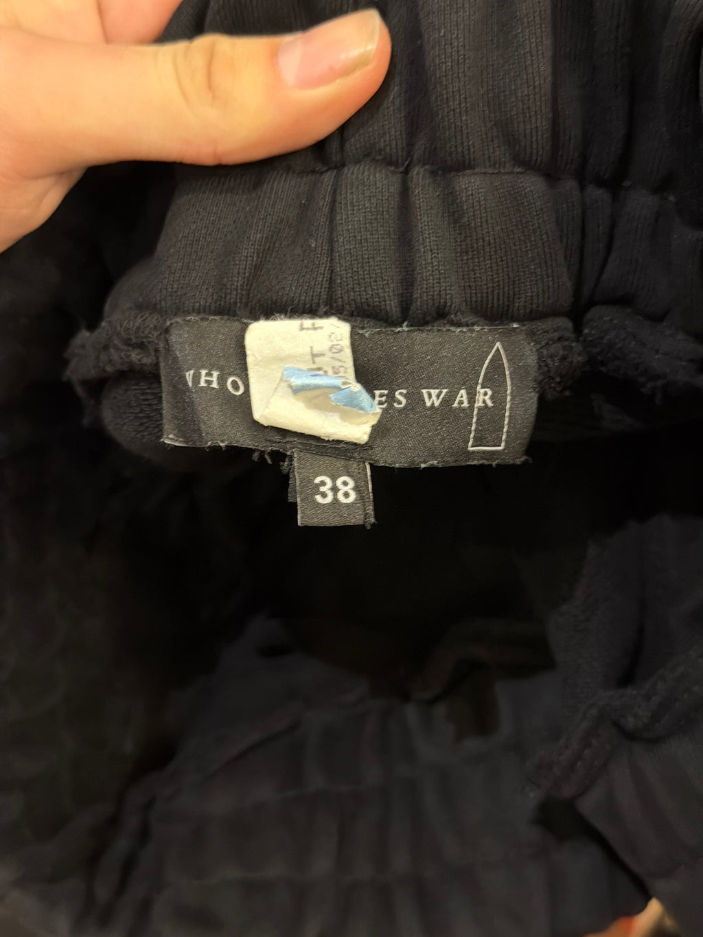 Who Decides War WDW Overlay Sweatpants - Black/White