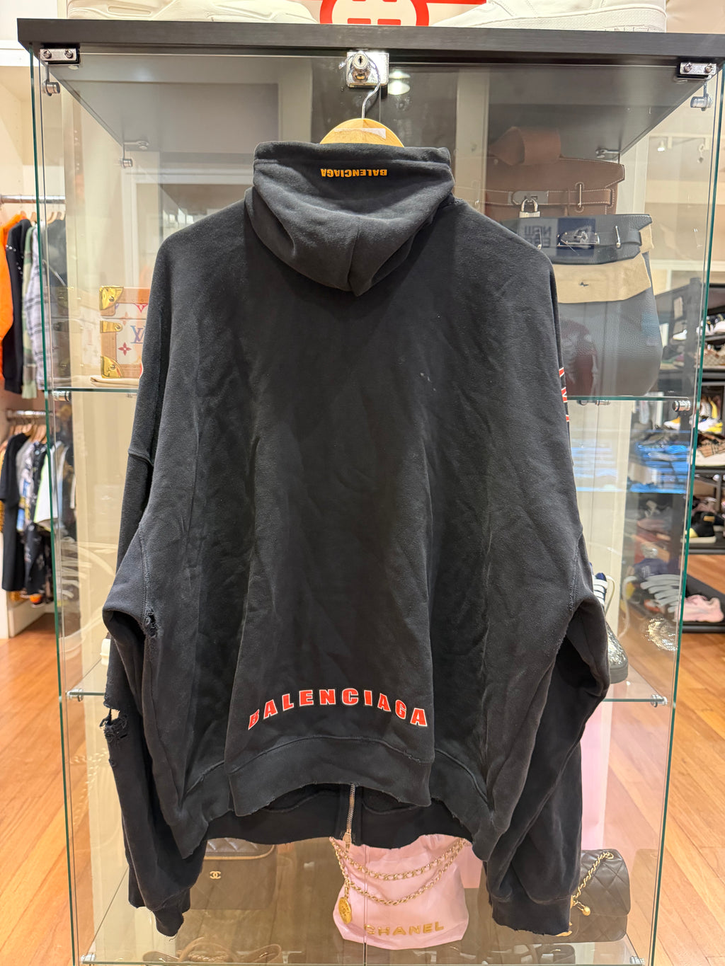 Balenciaga Sponsor Logos
Zip-Up Hoodie