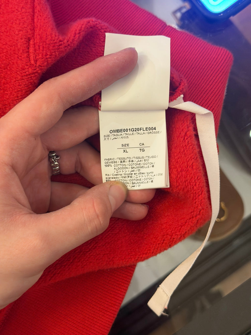 Off-White Airport Tape Diag Hoodie