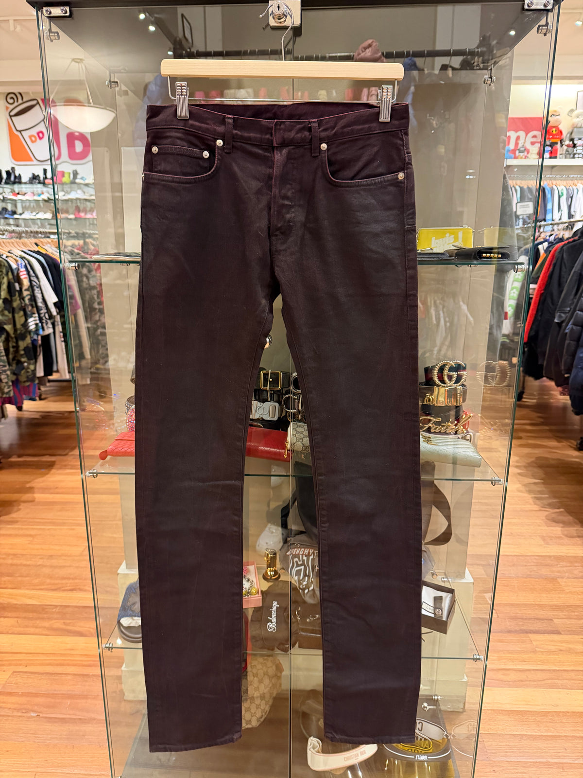 Dior Homme SS11 Dark Palm Denim Jeans By Kris Van Assche