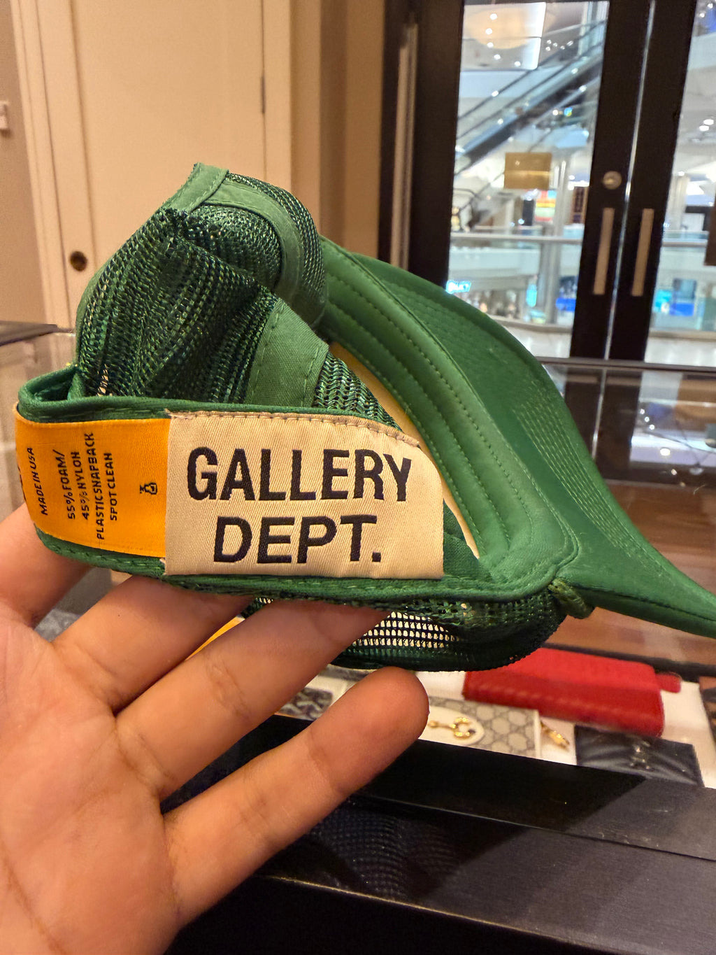 Gallery Dept. “Dept.” Trucker Hat - Green/Yellow