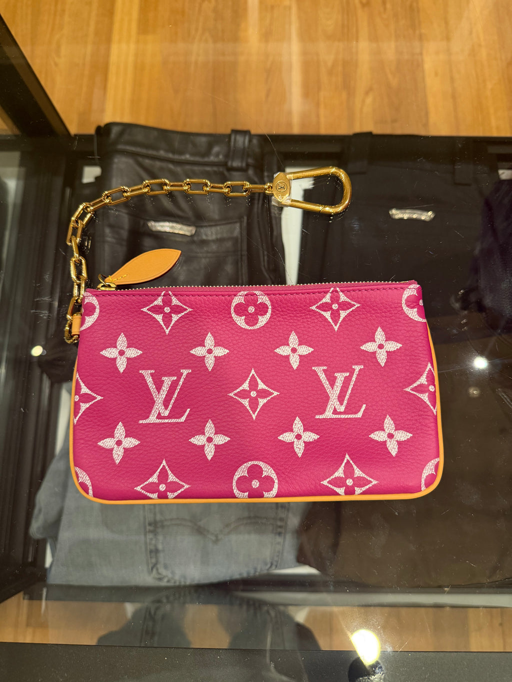 Louis Vuitton P9 Speedy 40 Bandouliere Pink Agate Duffle Bag