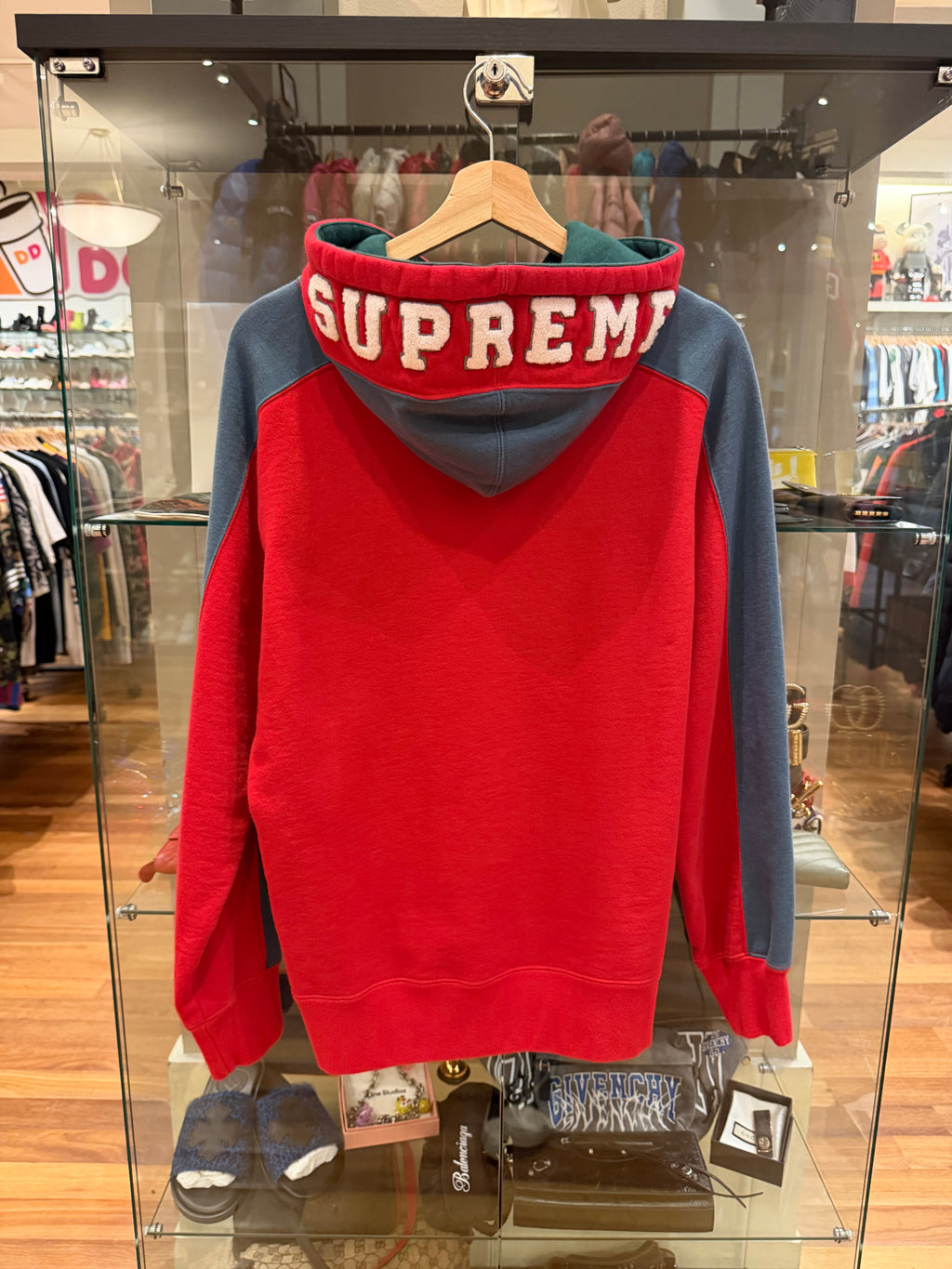 Supreme Paneled Hoodie - Red