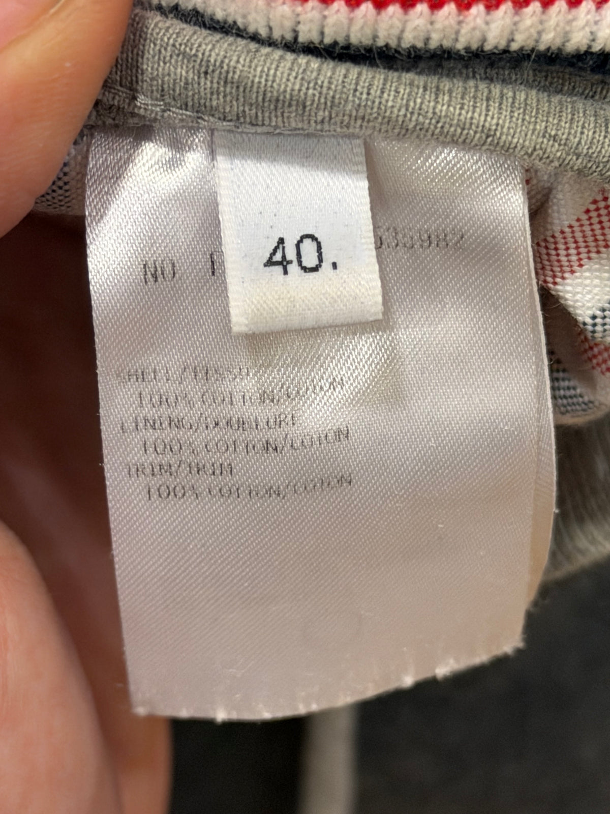 Thom Browne Colorblock Joggers - Grey/Dark Grey