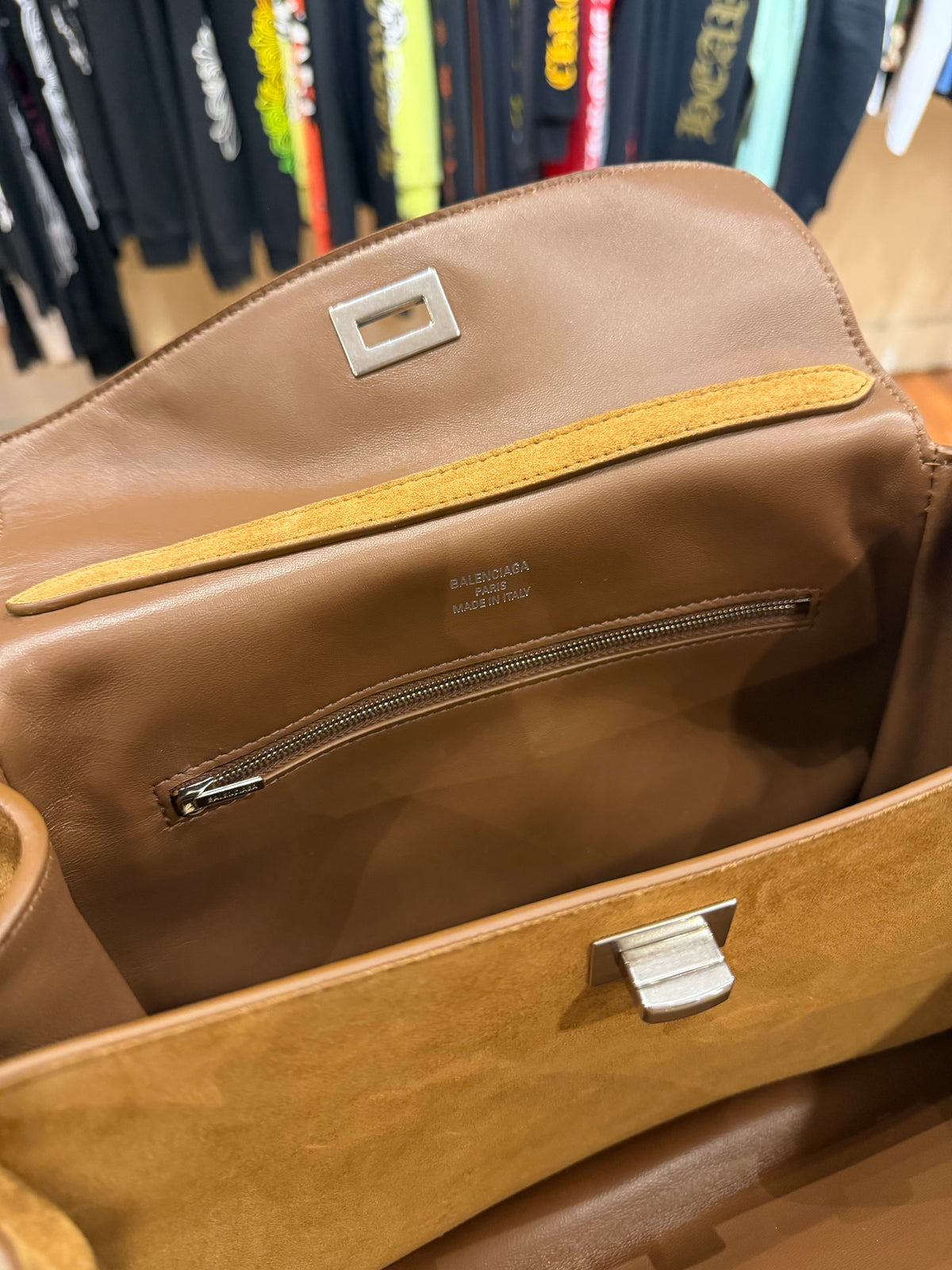 Balenciaga Rodeo Bag Small - Camel Suede