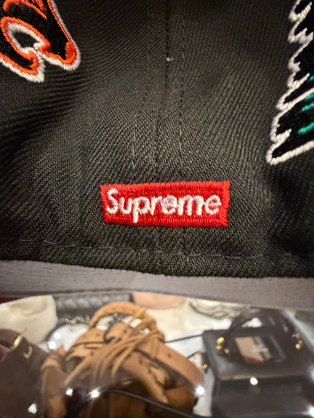 Supreme x New Era Mascots S Logo