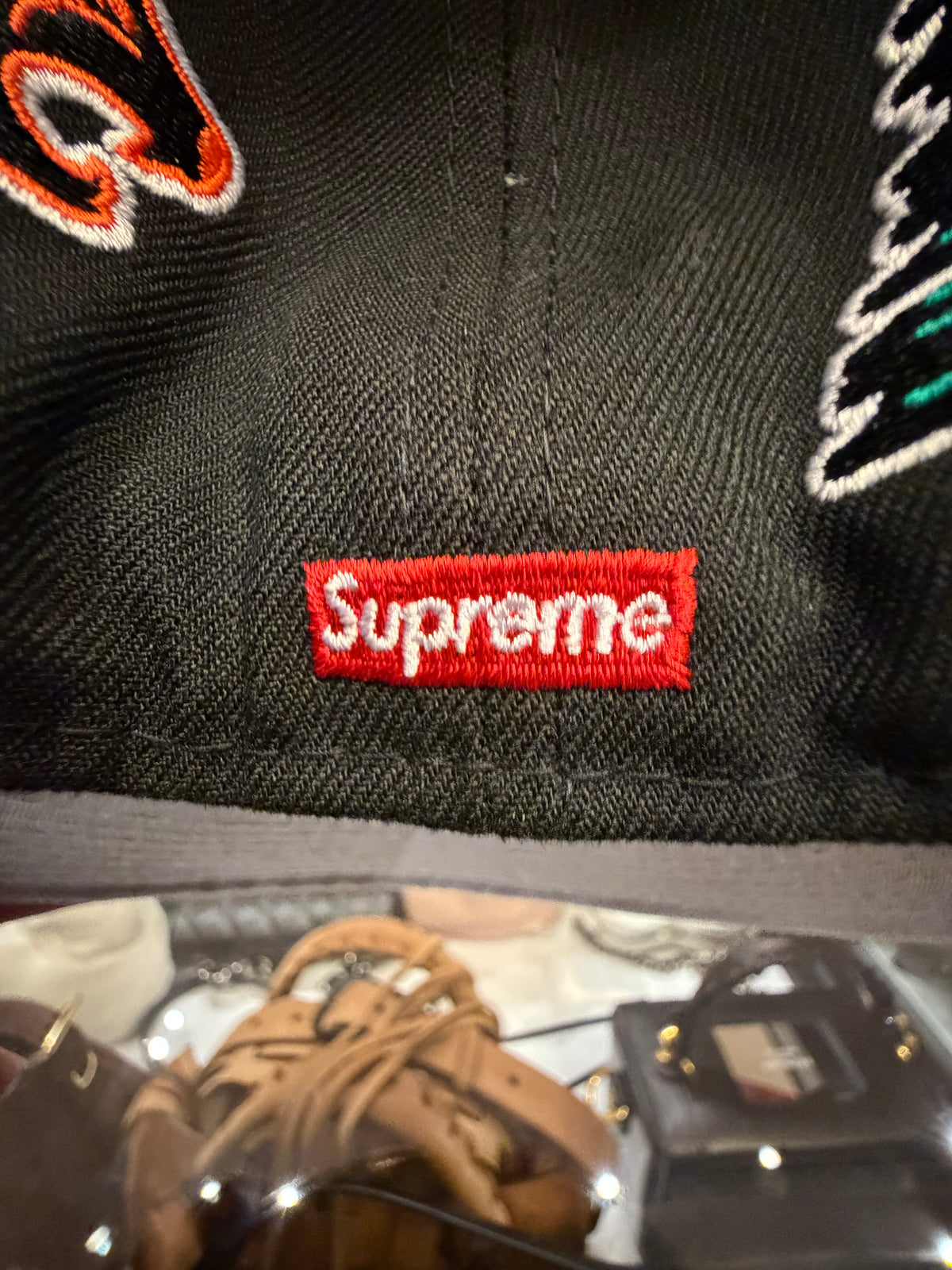 Supreme x New Era Mascots S Logo