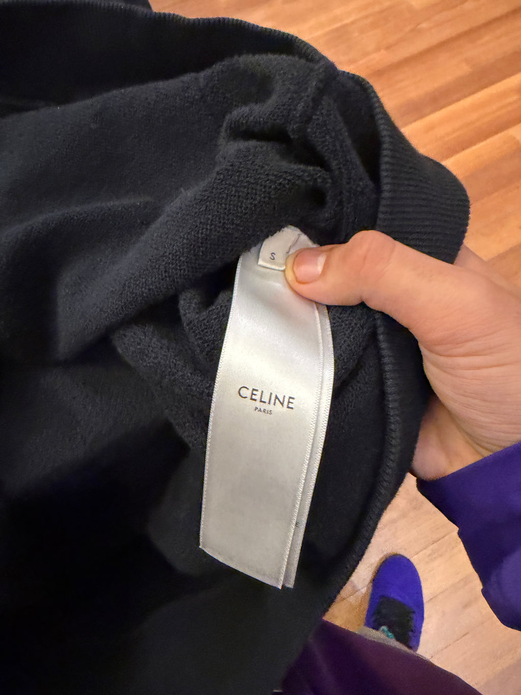 Celine Logo Button Down
Cardigan - Black