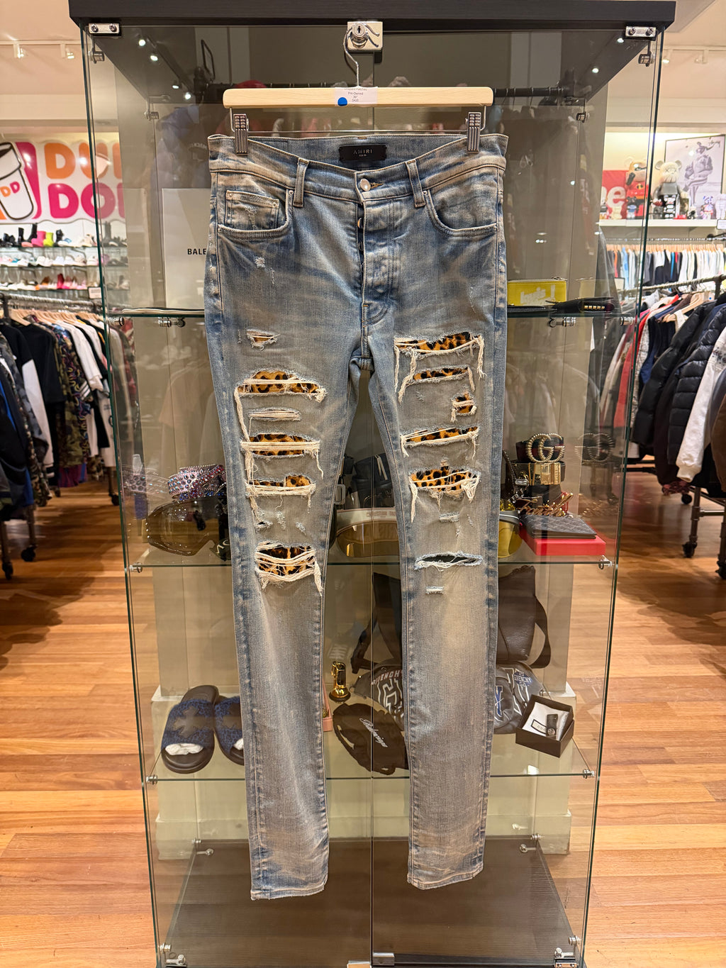 Amiri Thrasher Jeans - Leopard Patches