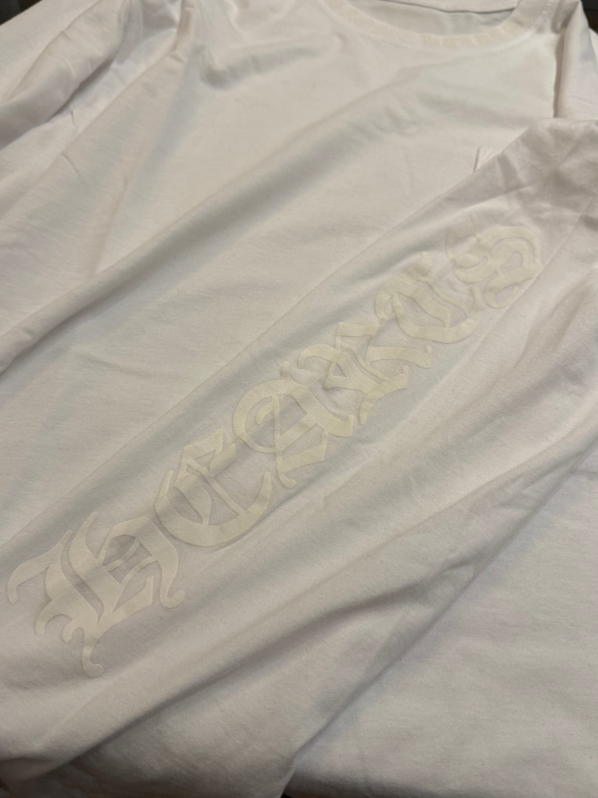 Chrome Hearts Neck Logo LS - White