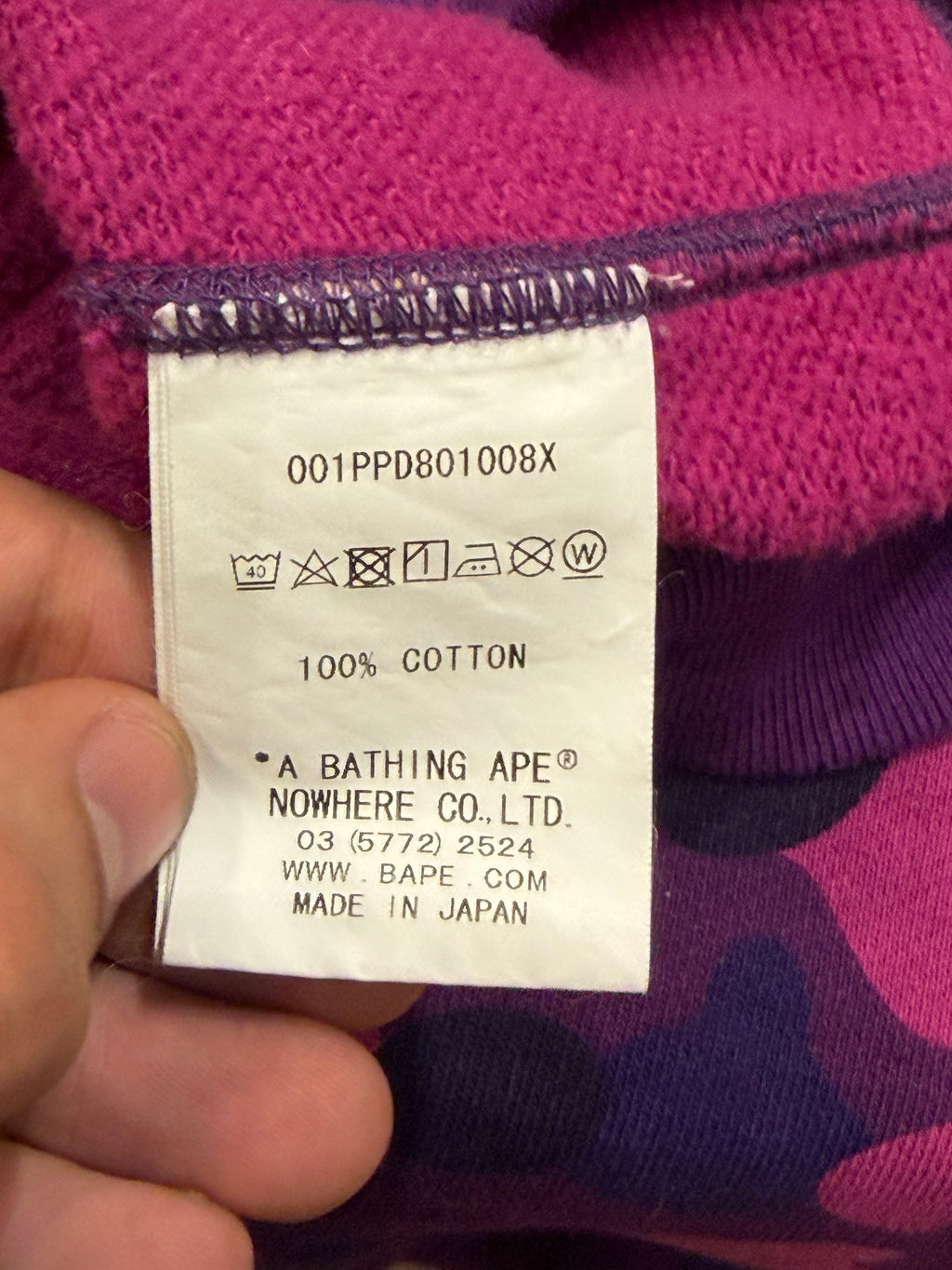 Bape Color Camo Hoodie -
Purple