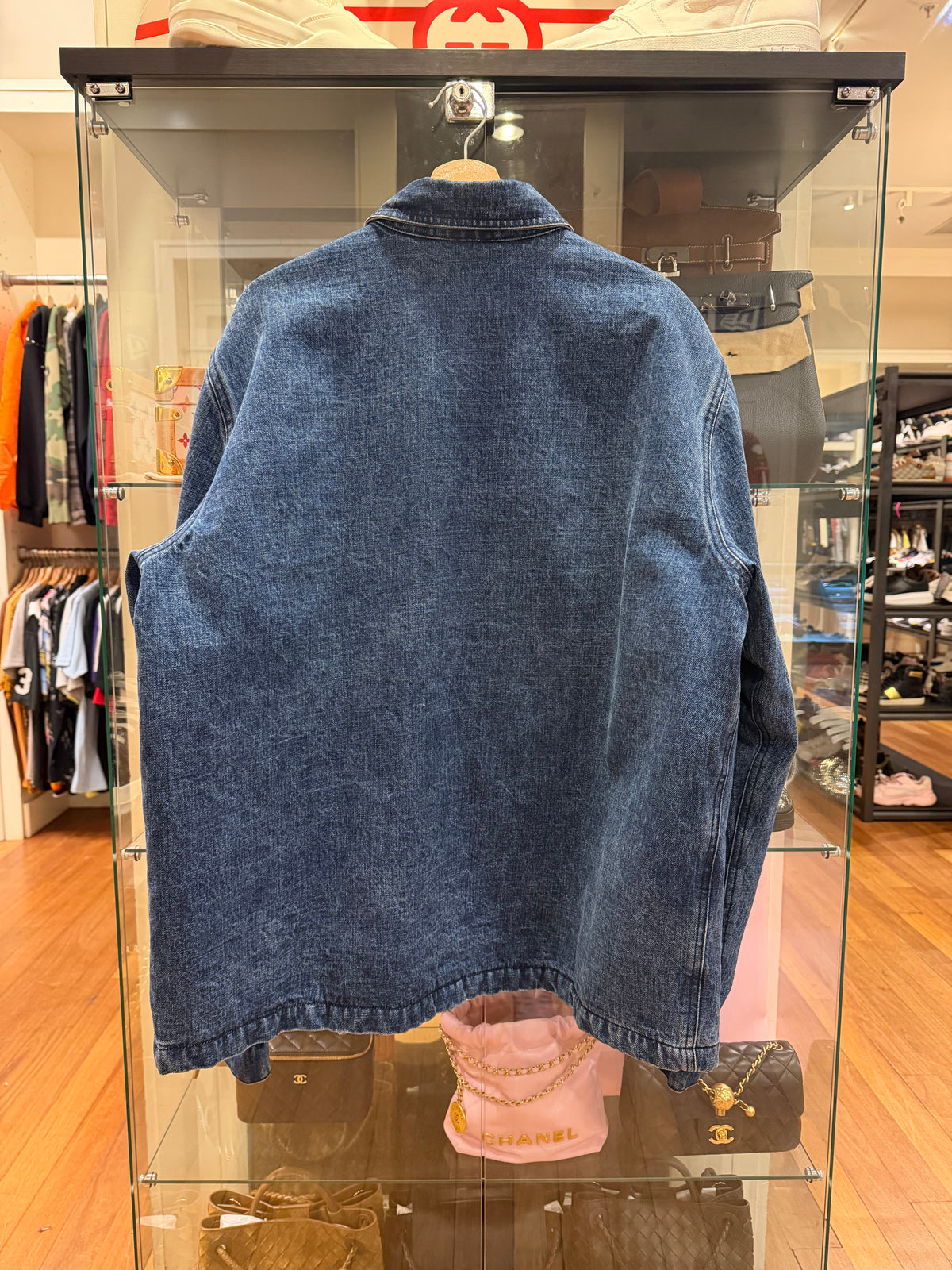 Chrome Hearts Denim Quilted Work Shirt - Blue