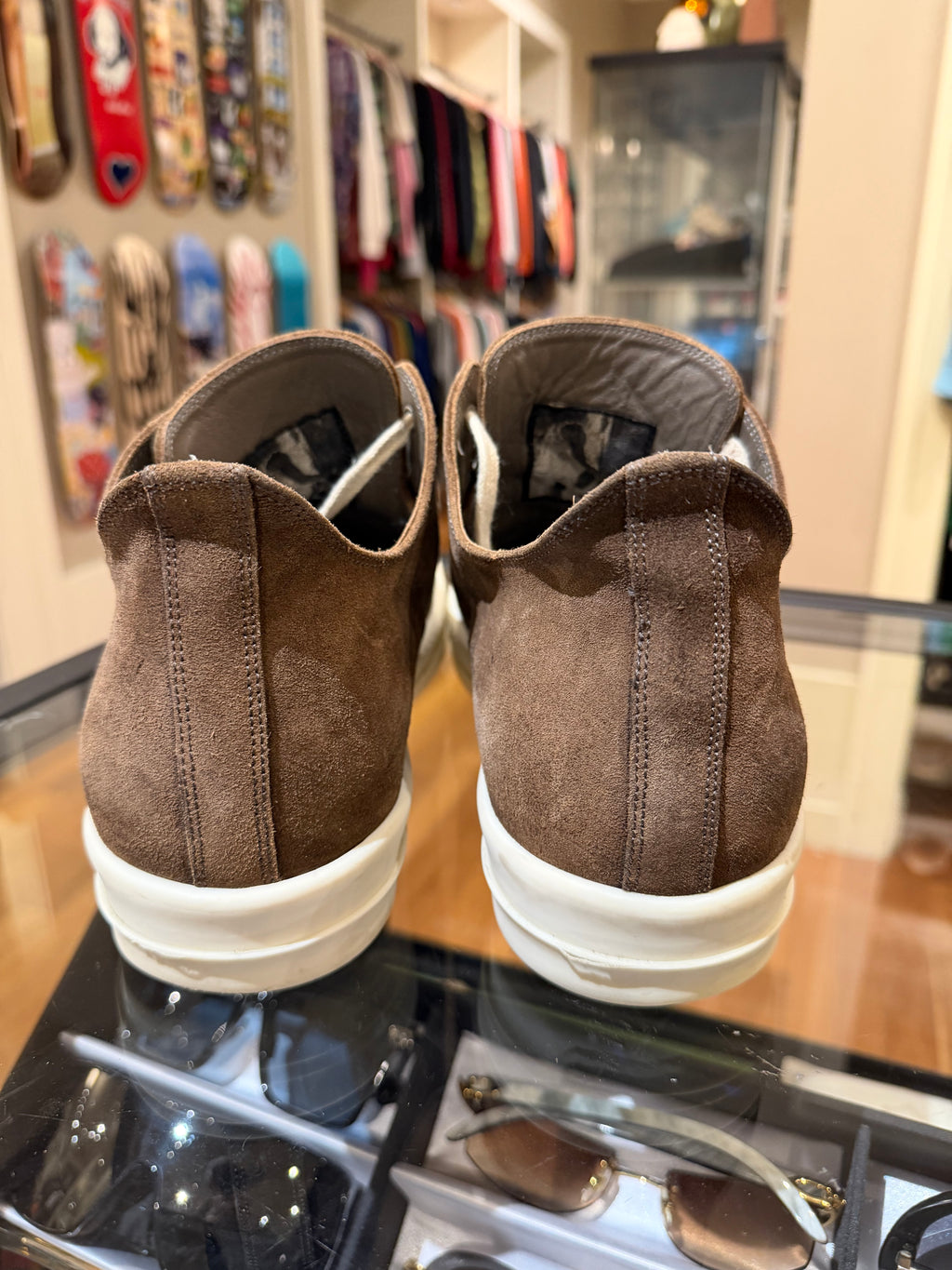 Rick Owens Ramones - Espresso Suede