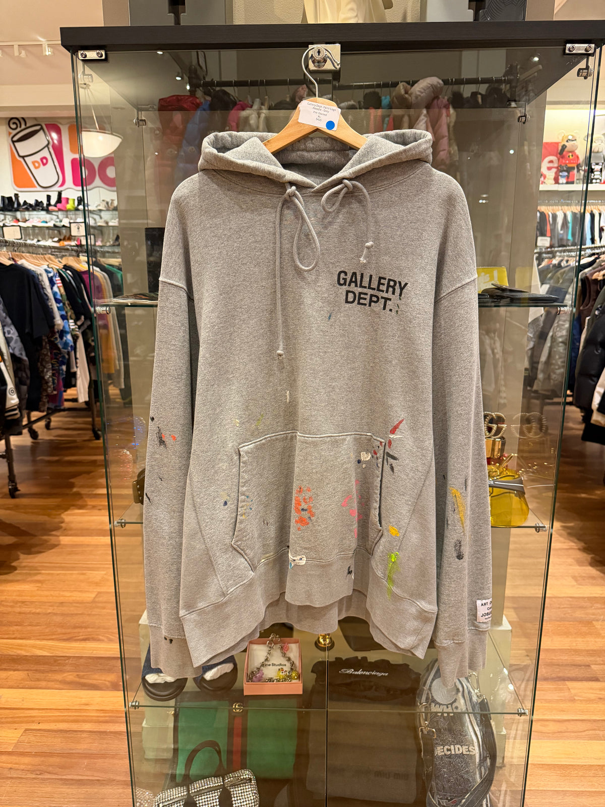 Gallery Dept. Paint Logo Hoodie - Grey