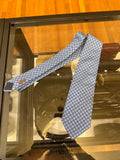 Hermes Tie - Blue With Square Pattern