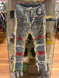 1017 Alyx 9sm BlackMeans Frayed Denim Jeans