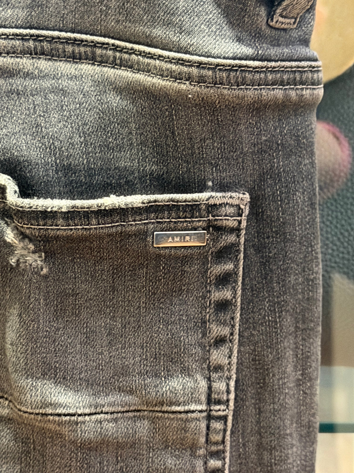 Amiri MX1 Distressed Skinny Jeans