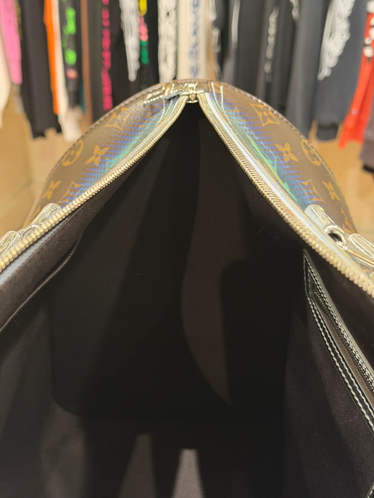 Louis Vuitton Keepall Bandoulière 50 Metallic Nebula Monogram 2023 Duffle Bag