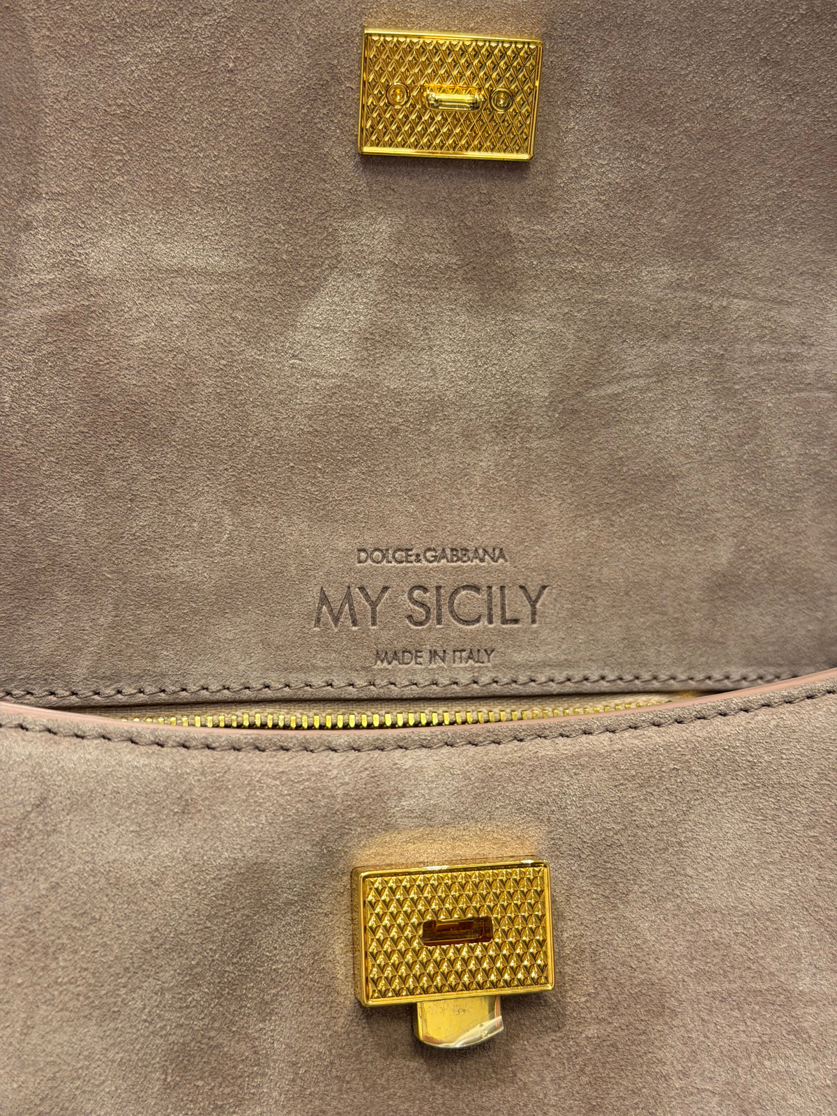 Dolce & Gabbana Mini My Sicily Handbag - Pink Suede