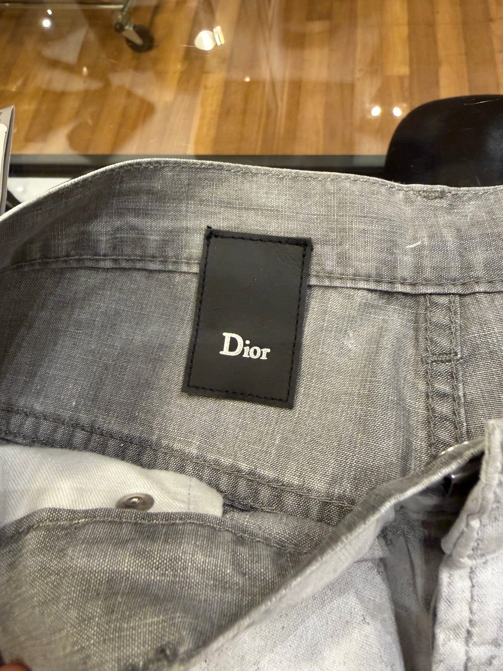 Dior Homme SS06 White Paint Denim Jeans By Hedi Slimane