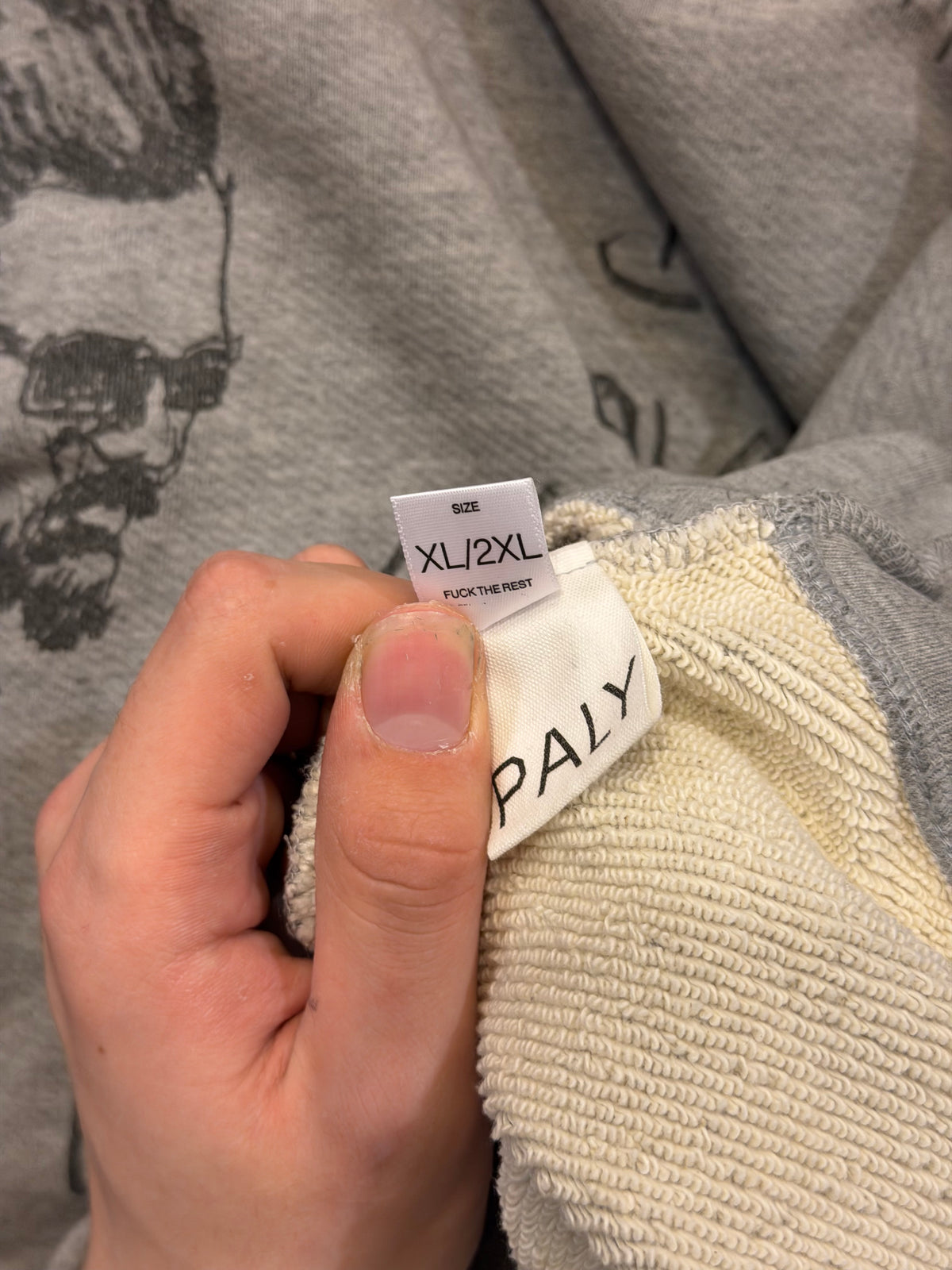 Paly Hollywood Pumping Iron Crewneck - Grey