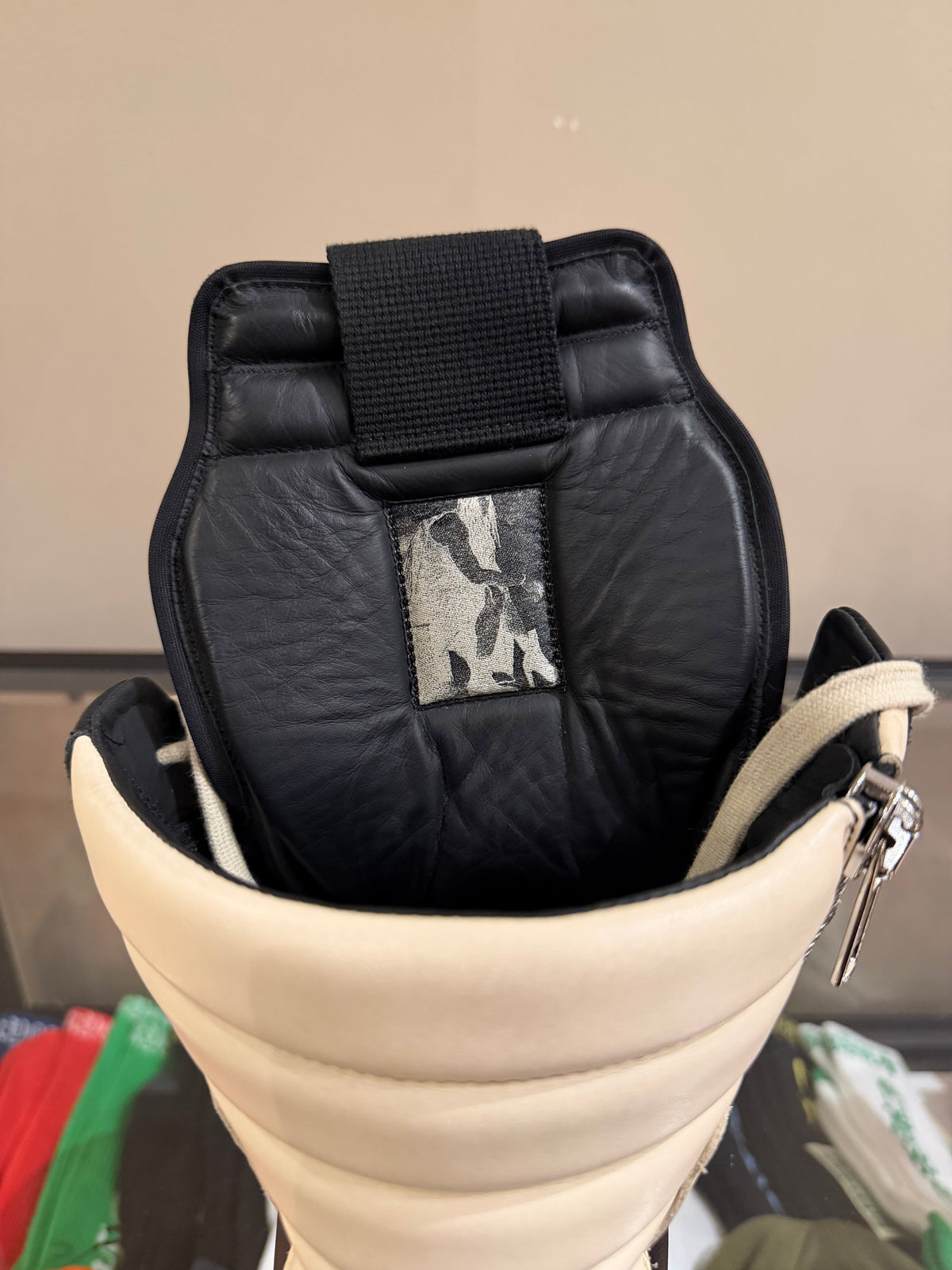 Rick Owens Geobasket - Black/White Leather