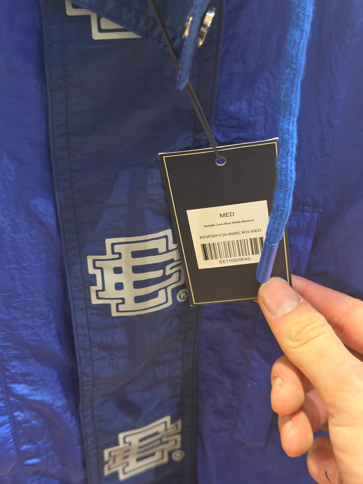 Eric Emanuel EE Nylon Windbreaker - Blue/White