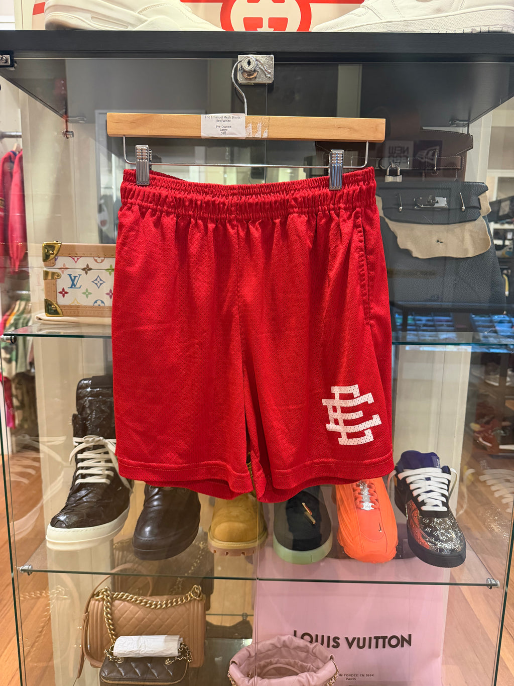 Eric Emanuel Mesh Shorts -
Red/White