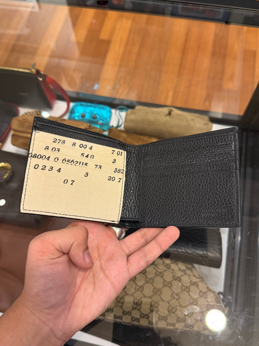 Enfants Riches Déprimés Anti-Conmunist League Bifold Leather Wallet - Black
