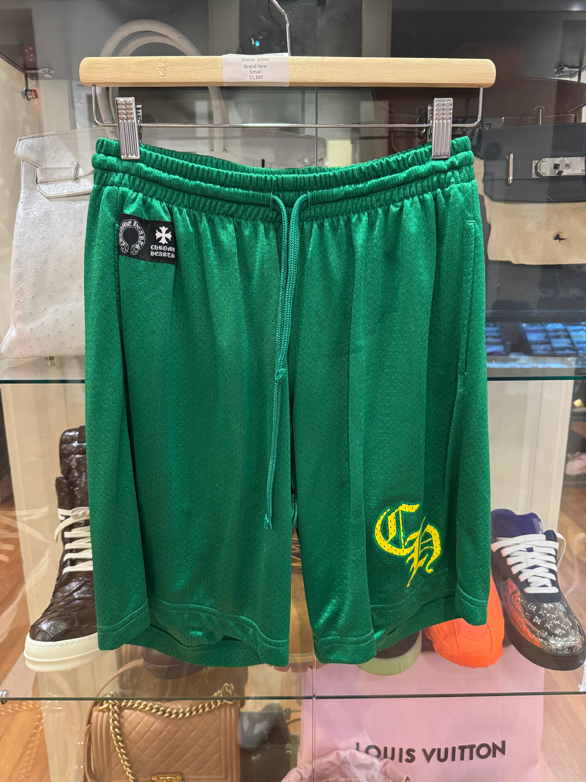 Chrome Hearts Varsity Mesh Shorts - Green