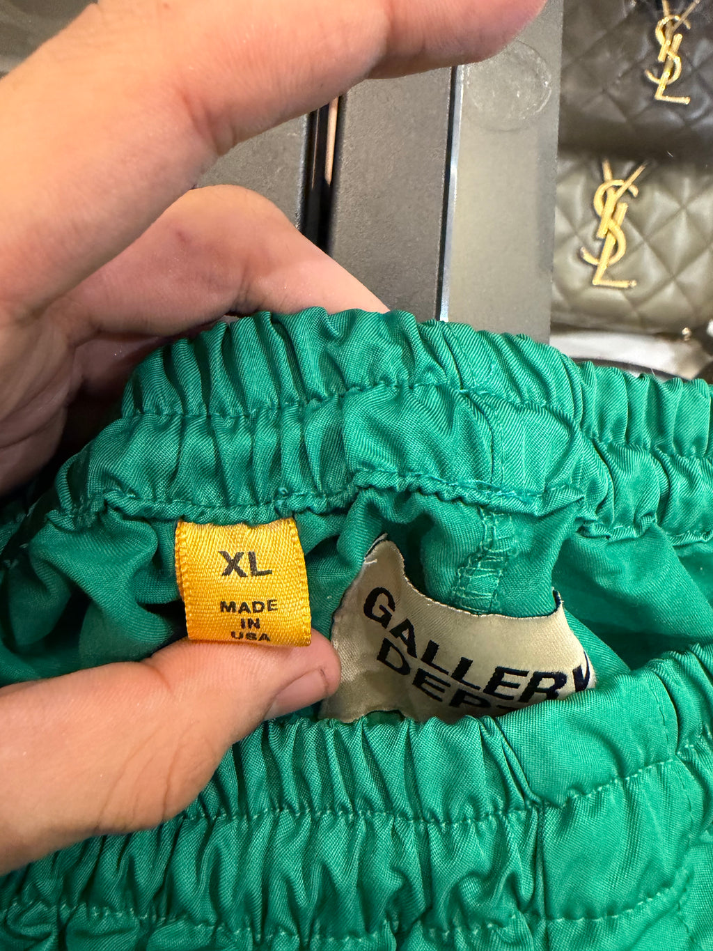 Gallery Dept. Nylon
Embroidered Shorts - Green