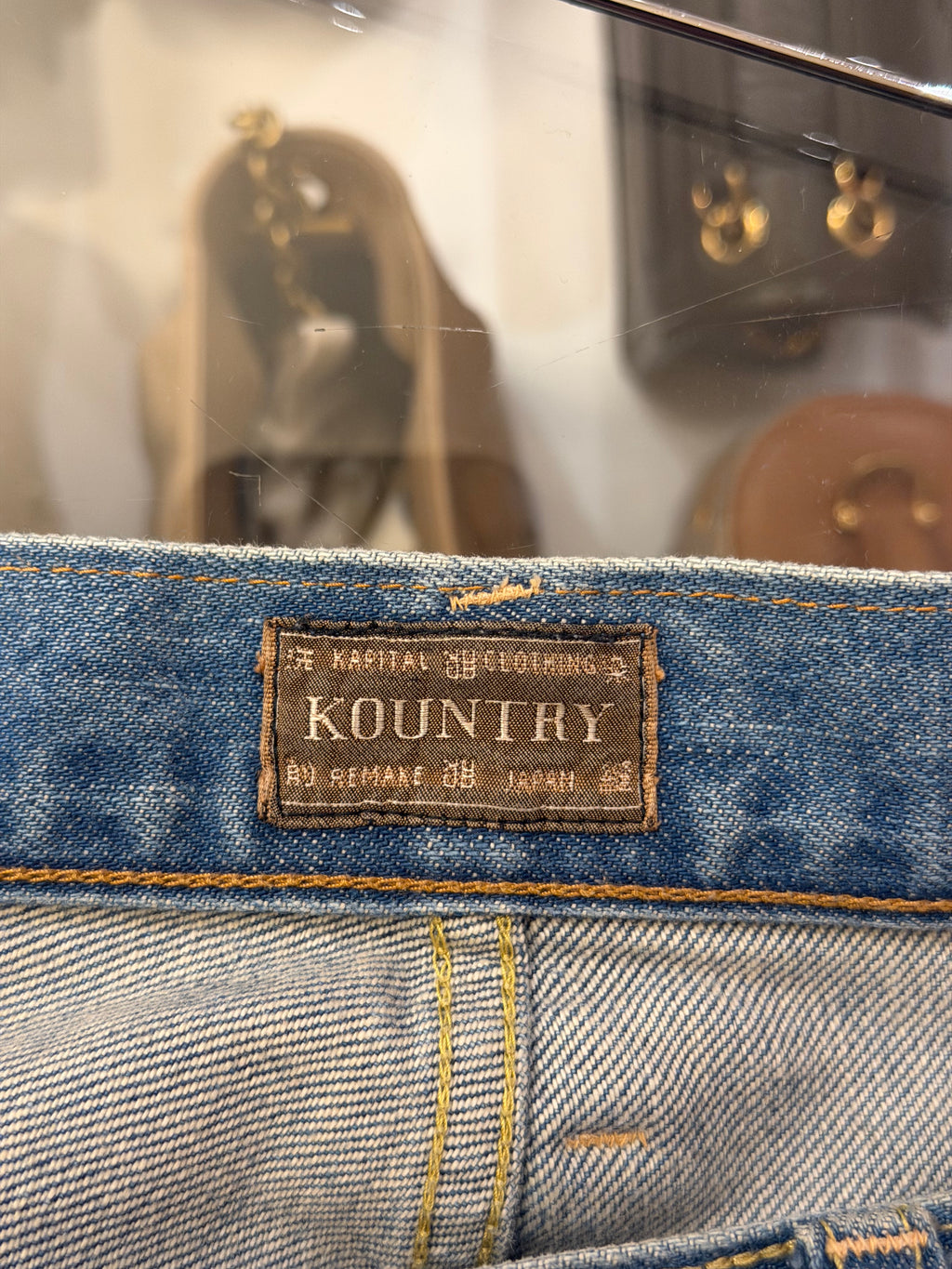 Kapital 14Oz Denim 5P Bones Denim Shorts