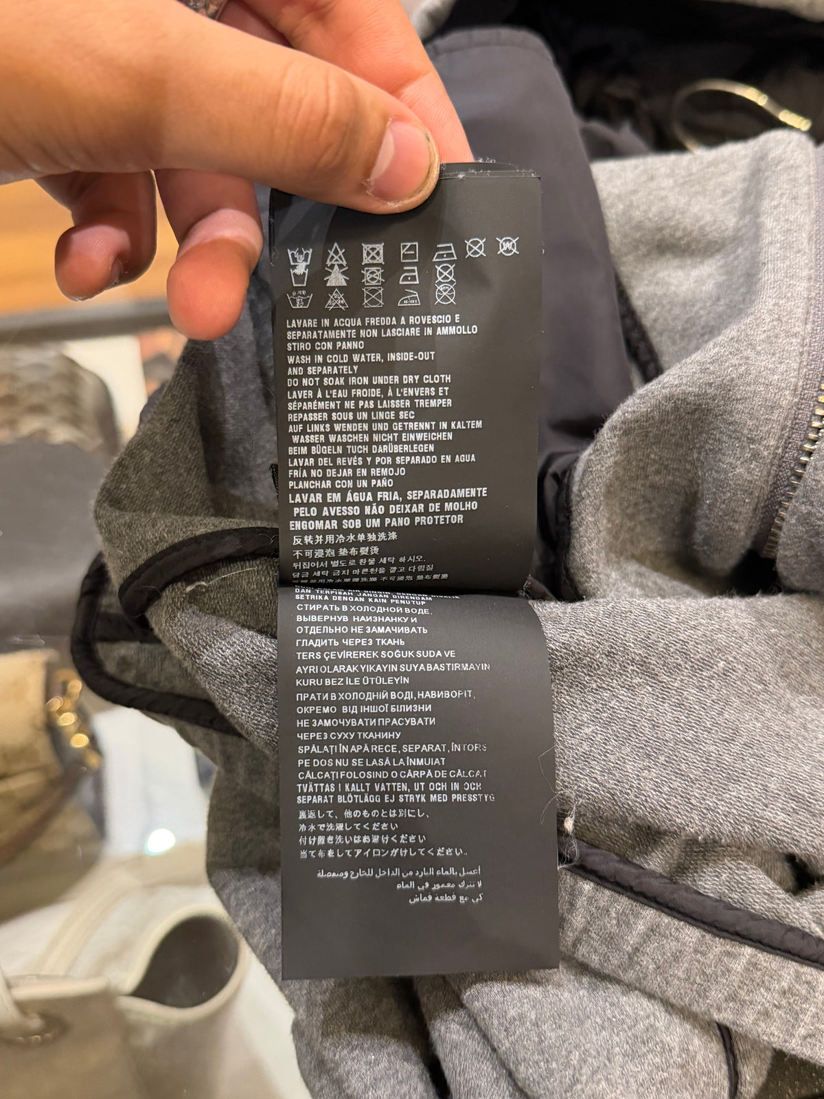 Prada Athletic Full Zip Hoodie
- Grey