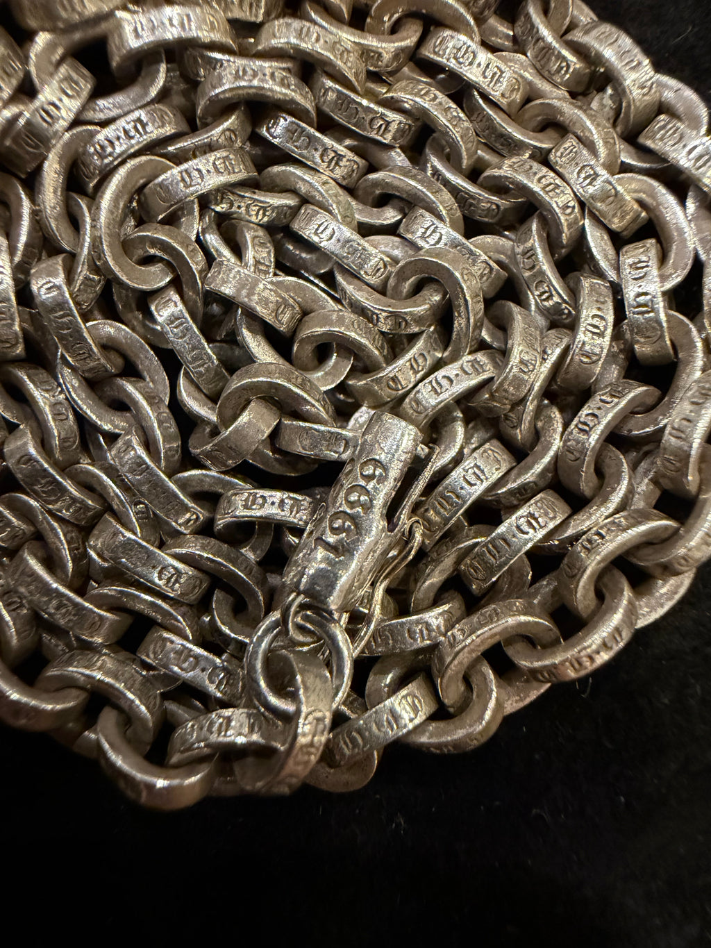 Chrome Hearts Paperchain Necklace 20” - Silver