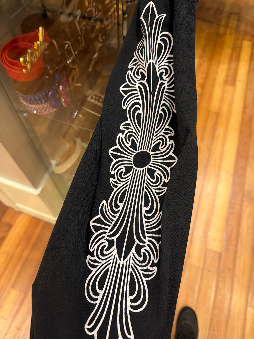 Chrome Hearts ‘New York’ Horseshoe Floral LS