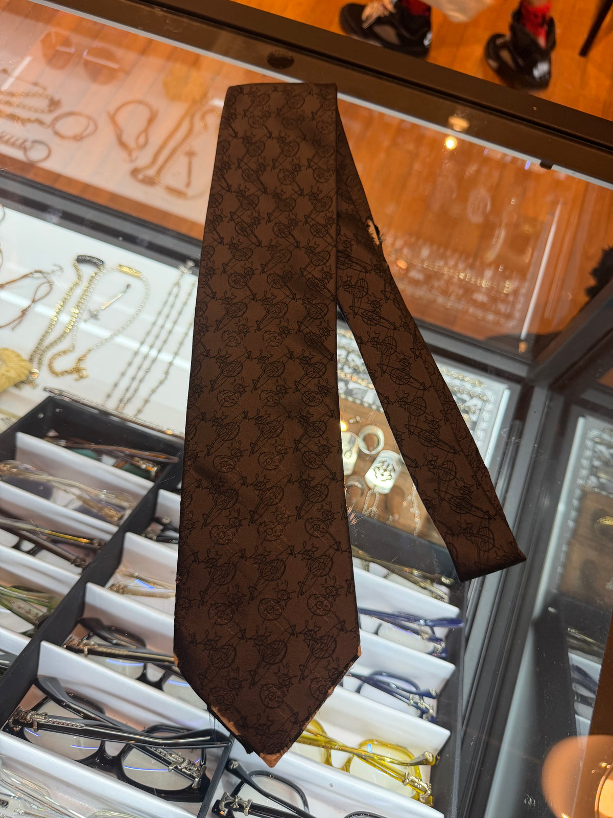 Vivine Westwood Tie - Black Monogram