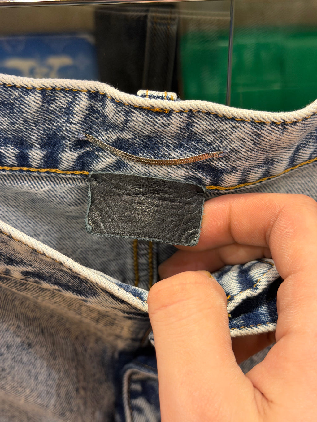 Saint Laurent Acid Wash Y2K Lowrise Denim Jeans