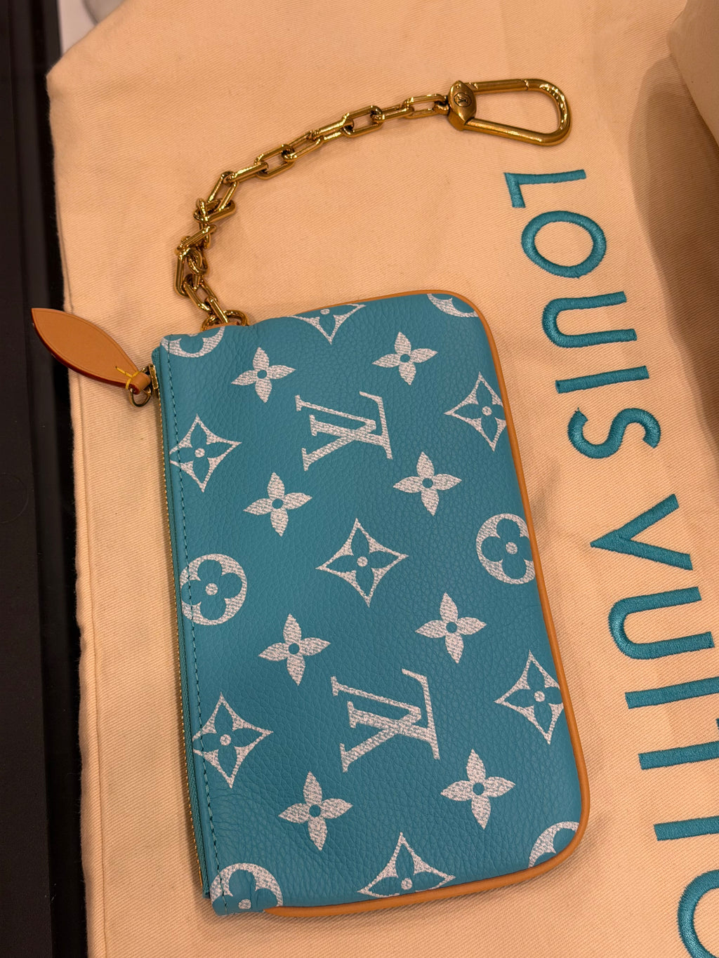 Louis Speedy P9 Bandoulière 40 Turquoise Duffle Bag