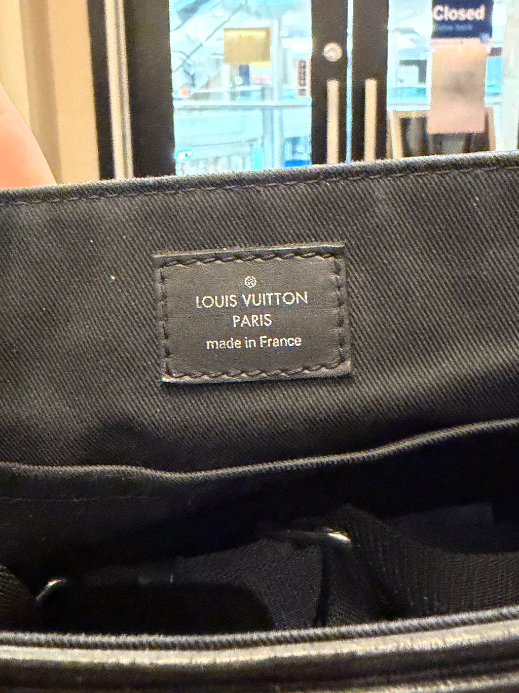 Louis Vuitton Damier Messenger Bag - Black