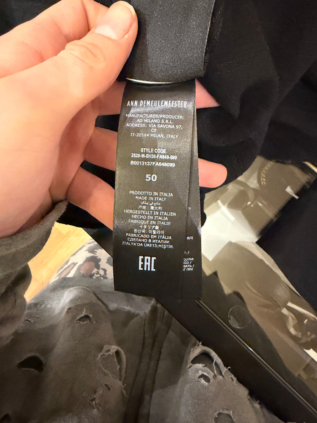 Ann Demeulemeester Button Down Harness Shirt