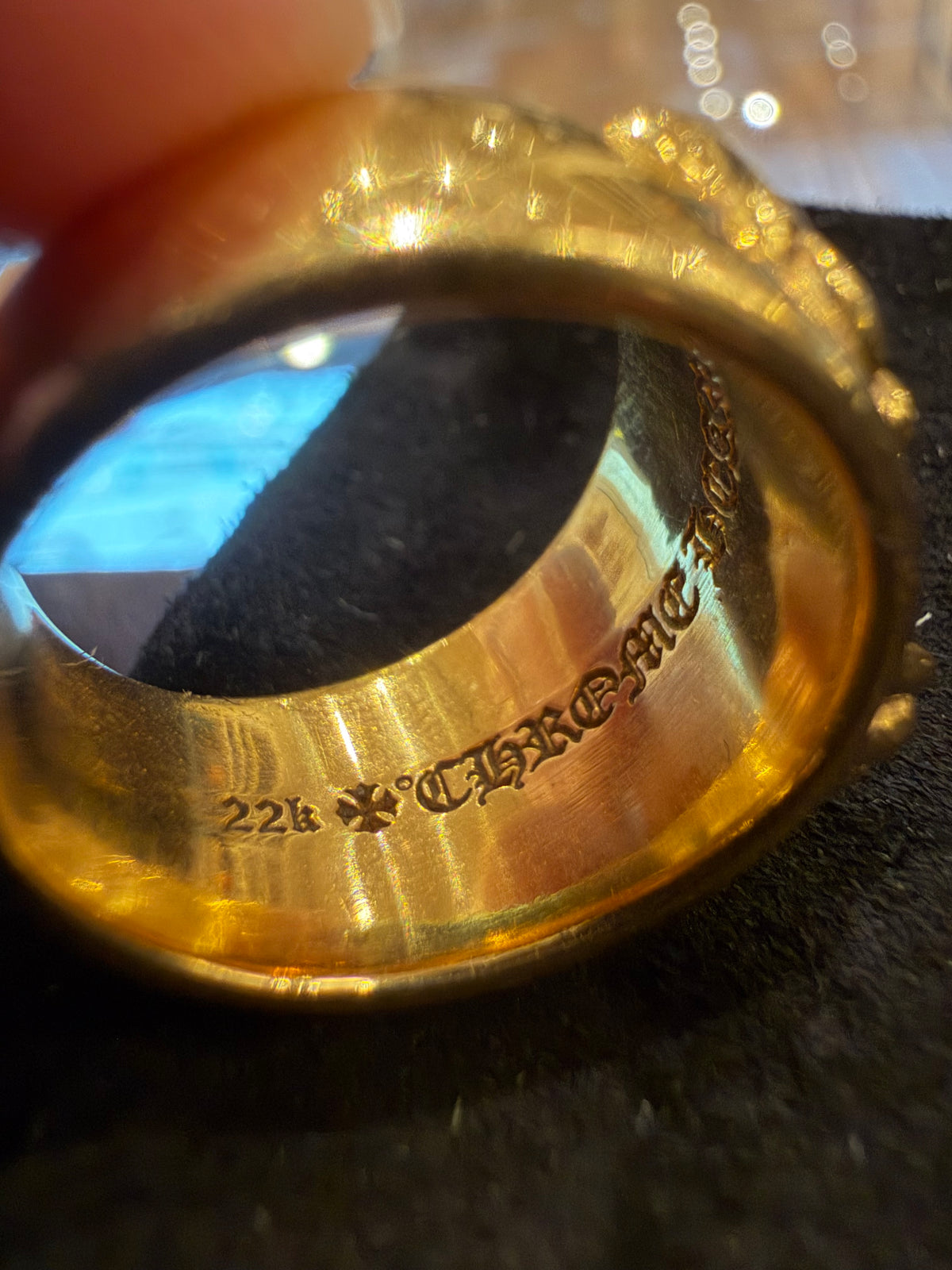 Chrome Hearts 22k Gold Double Floral Ring