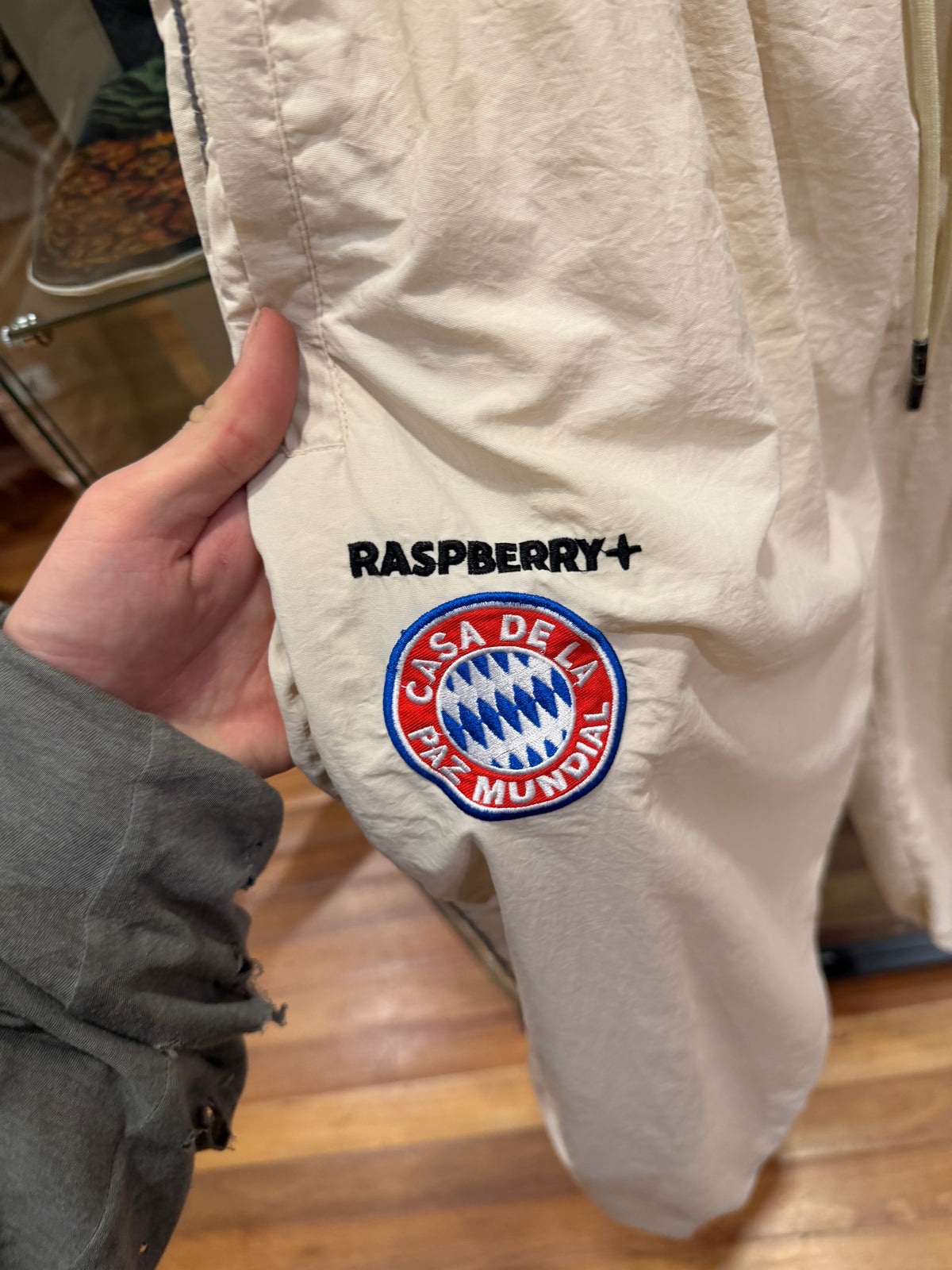Rasberry Hills Cashew Track Pants - Cream