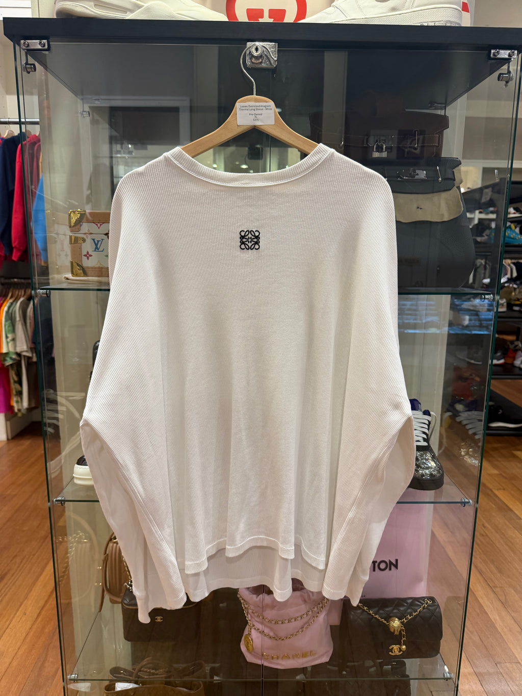 Loewe Oversized Anagram
Thermal Long Sleeve - White