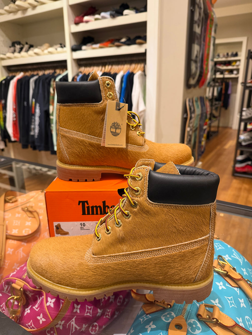 Timberland x Fetch Pony Hair Premium 6” Boot - Wheat