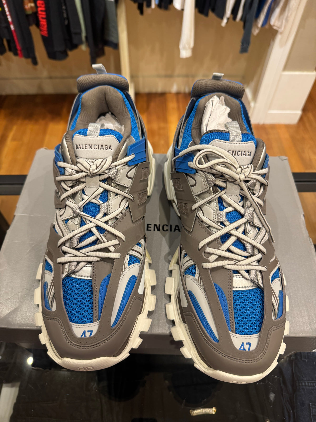 Balenciaga Track LED - Grey / Blue