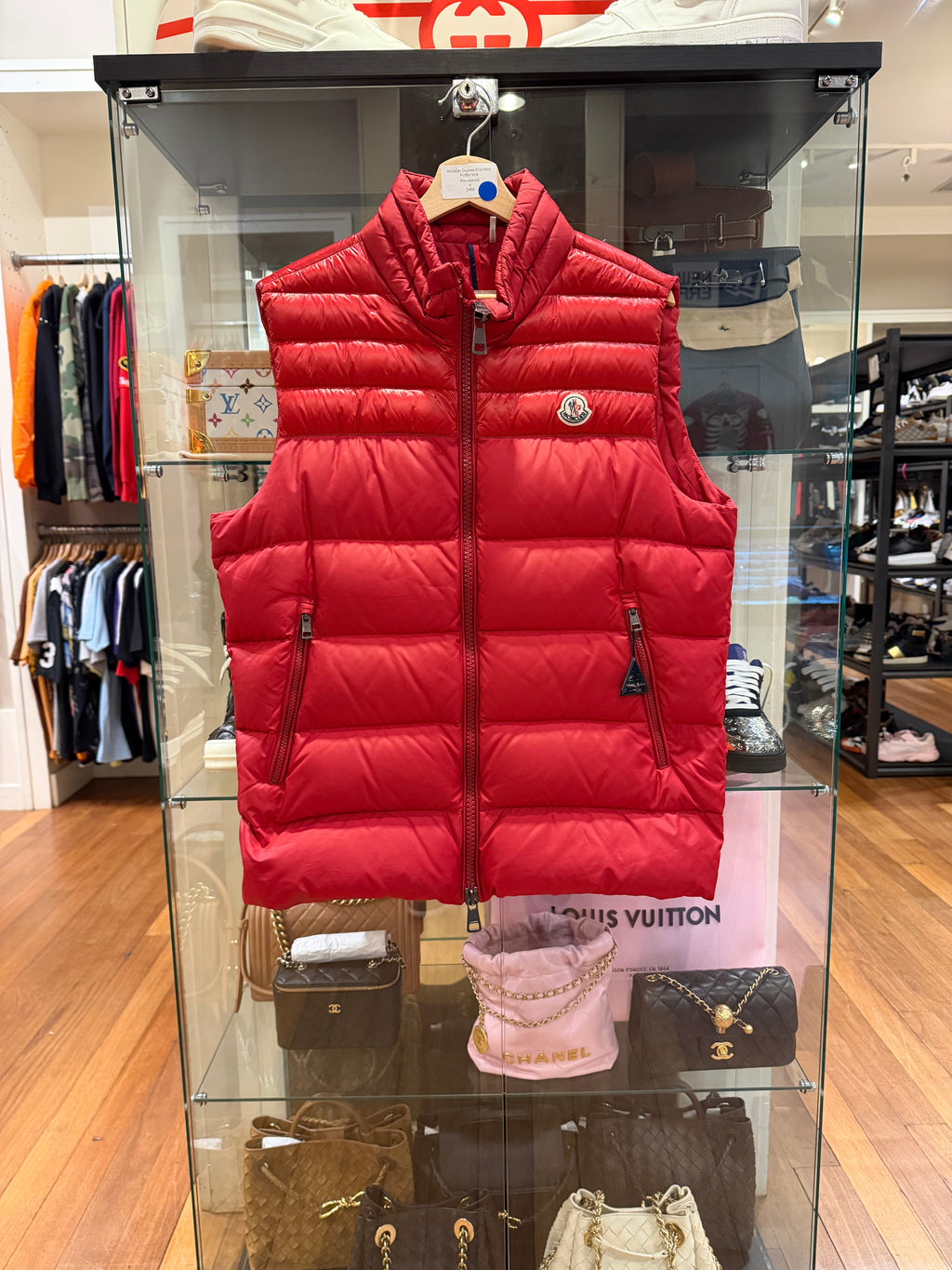 Moncler Down Puffer Vest - Red